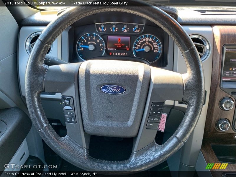 Tuxedo Black Metallic / Steel Gray 2013 Ford F150 XL SuperCrew 4x4