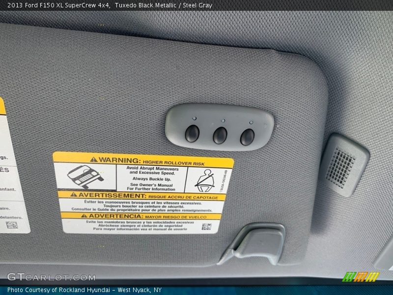 Tuxedo Black Metallic / Steel Gray 2013 Ford F150 XL SuperCrew 4x4