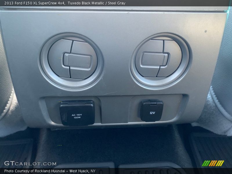 Tuxedo Black Metallic / Steel Gray 2013 Ford F150 XL SuperCrew 4x4