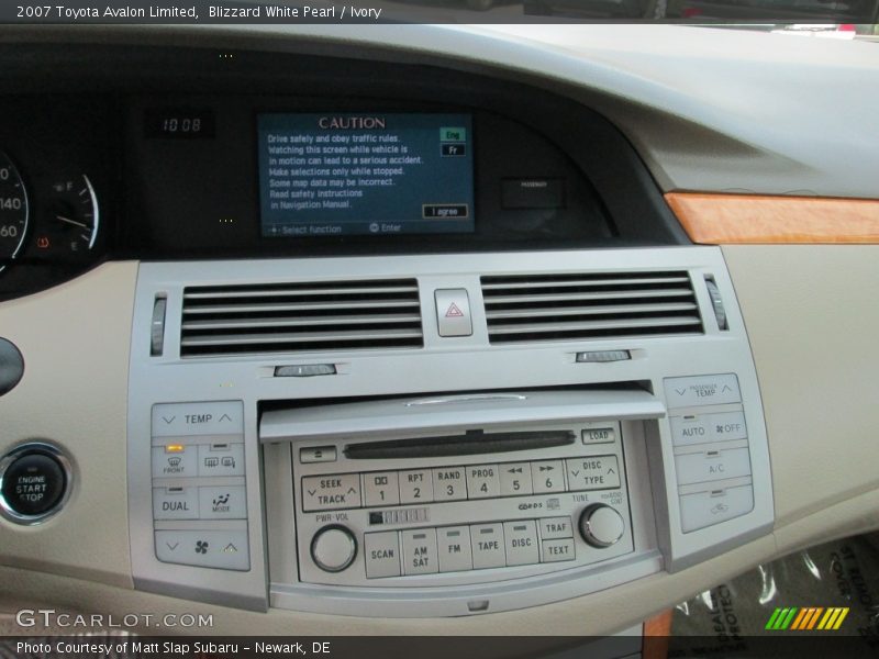 Blizzard White Pearl / Ivory 2007 Toyota Avalon Limited