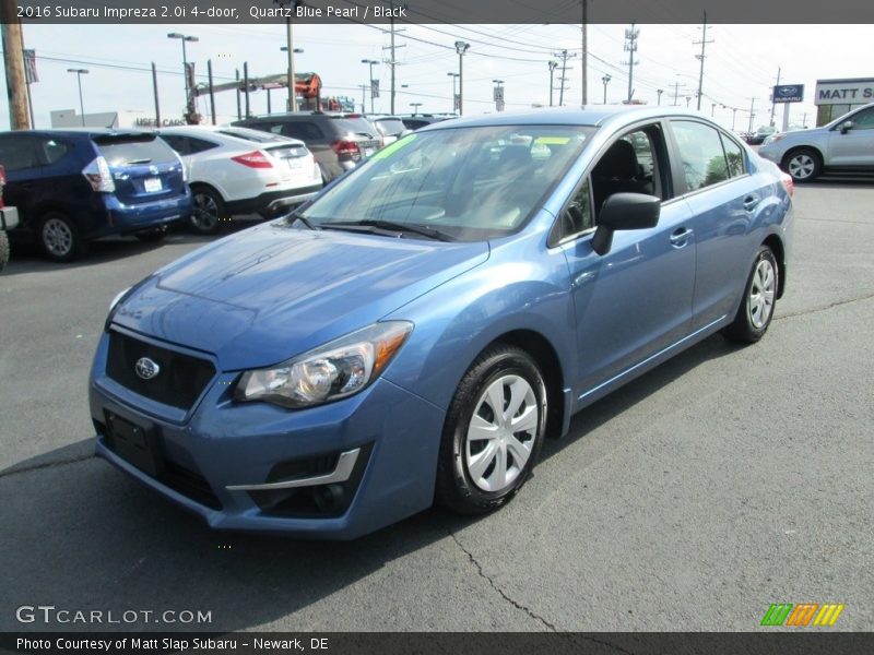 Quartz Blue Pearl / Black 2016 Subaru Impreza 2.0i 4-door