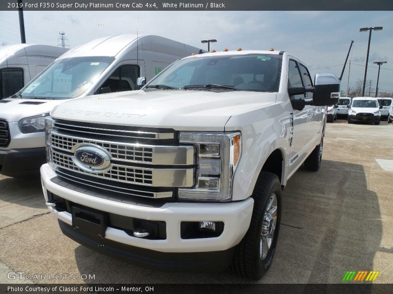 White Platinum / Black 2019 Ford F350 Super Duty Platinum Crew Cab 4x4