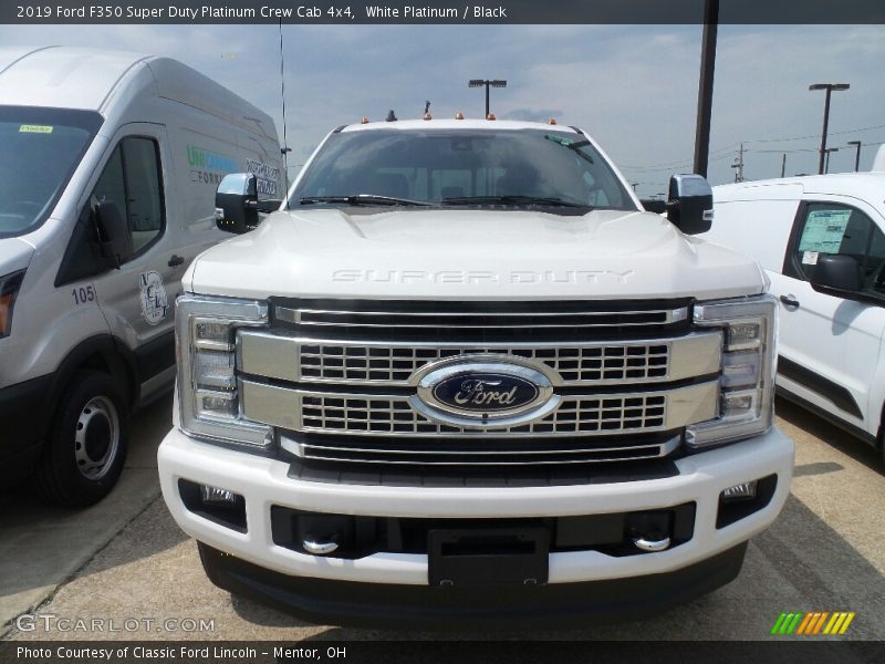 White Platinum / Black 2019 Ford F350 Super Duty Platinum Crew Cab 4x4