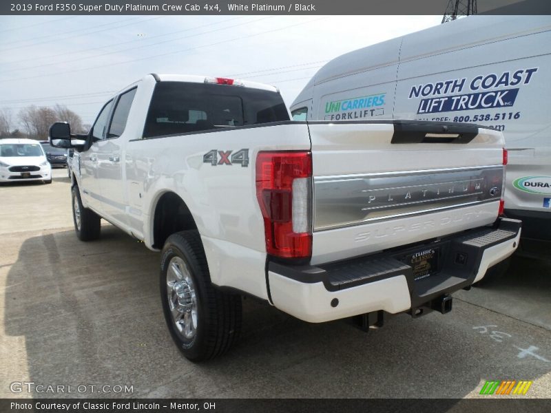 White Platinum / Black 2019 Ford F350 Super Duty Platinum Crew Cab 4x4