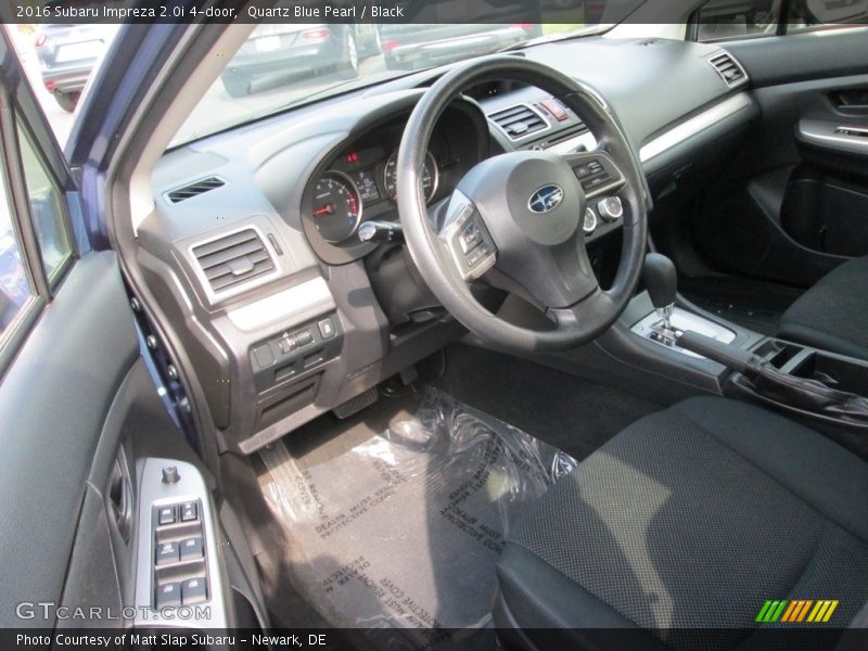 Quartz Blue Pearl / Black 2016 Subaru Impreza 2.0i 4-door
