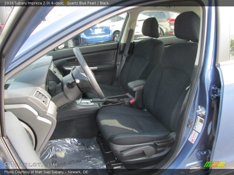 Quartz Blue Pearl / Black 2016 Subaru Impreza 2.0i 4-door