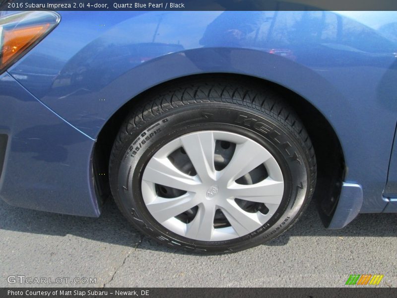 Quartz Blue Pearl / Black 2016 Subaru Impreza 2.0i 4-door