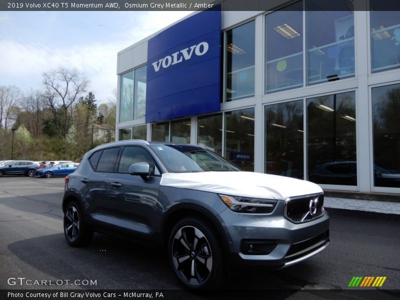 Osmium Grey Metallic / Amber 2019 Volvo XC40 T5 Momentum AWD