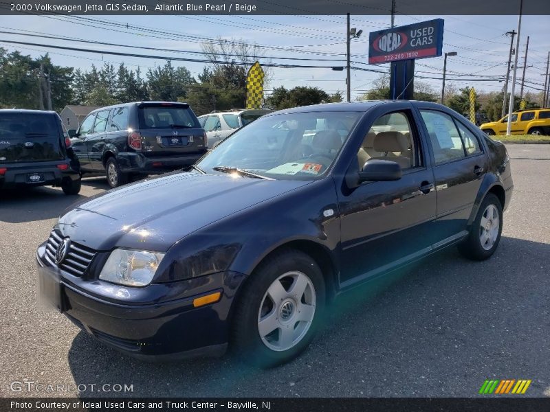 Atlantic Blue Pearl / Beige 2000 Volkswagen Jetta GLS Sedan