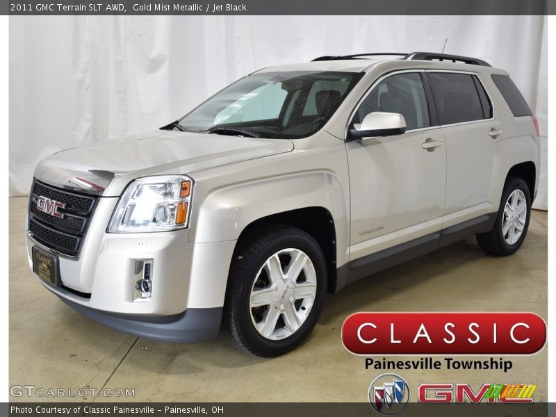 Gold Mist Metallic / Jet Black 2011 GMC Terrain SLT AWD