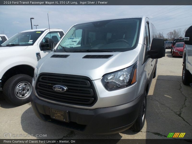 Ingot Silver / Pewter 2019 Ford Transit Passenger Wagon XL 350 LR Long