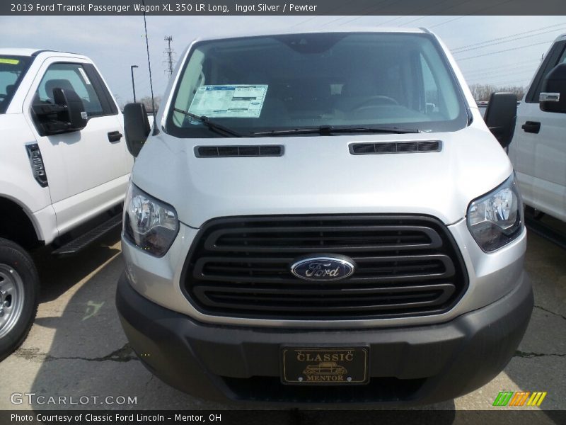 Ingot Silver / Pewter 2019 Ford Transit Passenger Wagon XL 350 LR Long