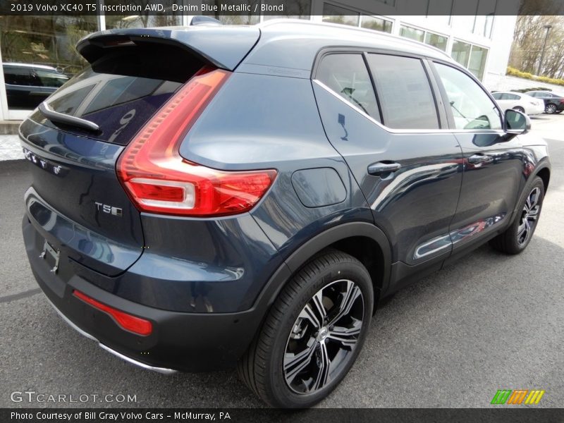 Denim Blue Metallic / Blond 2019 Volvo XC40 T5 Inscription AWD