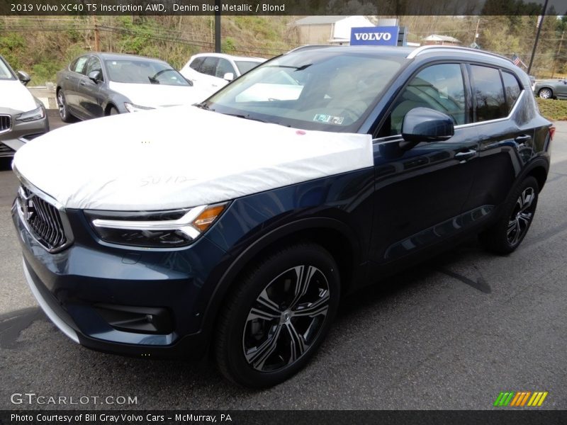 Denim Blue Metallic / Blond 2019 Volvo XC40 T5 Inscription AWD