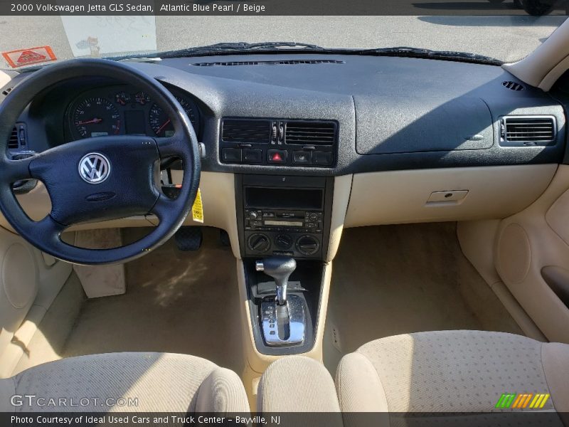 Atlantic Blue Pearl / Beige 2000 Volkswagen Jetta GLS Sedan