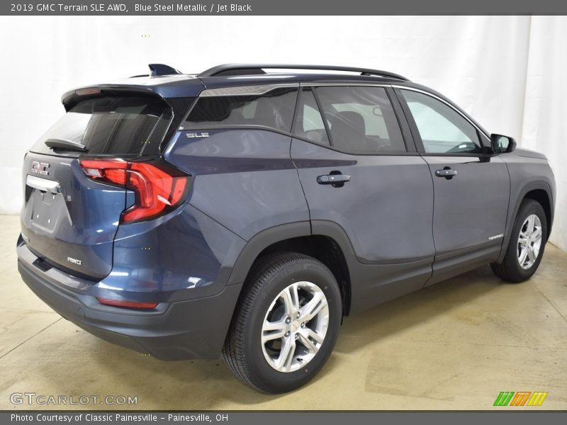 Blue Steel Metallic / Jet Black 2019 GMC Terrain SLE AWD