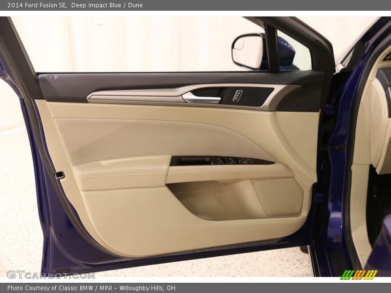 Deep Impact Blue / Dune 2014 Ford Fusion SE