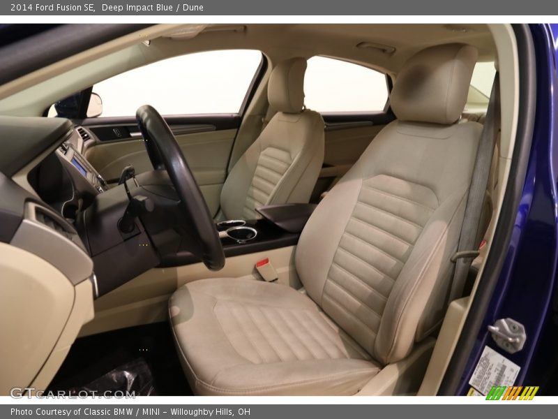 Deep Impact Blue / Dune 2014 Ford Fusion SE