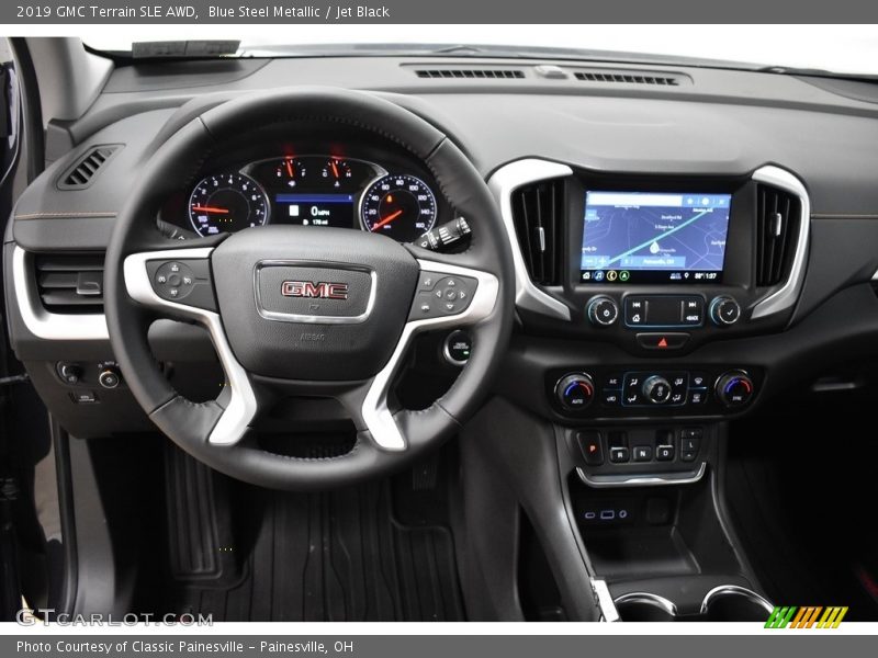 Blue Steel Metallic / Jet Black 2019 GMC Terrain SLE AWD