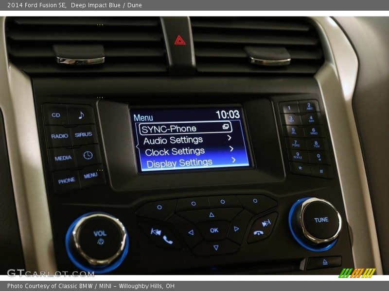 Deep Impact Blue / Dune 2014 Ford Fusion SE