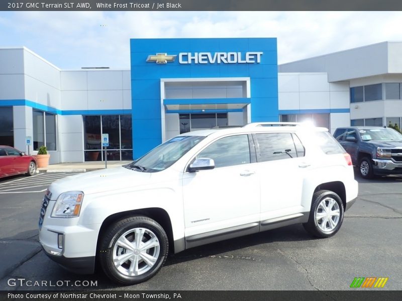 White Frost Tricoat / Jet Black 2017 GMC Terrain SLT AWD