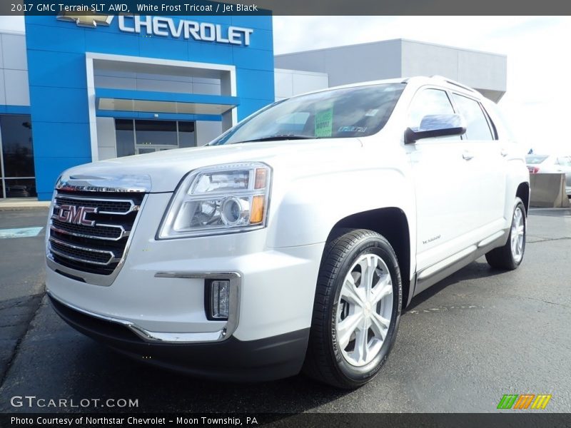 White Frost Tricoat / Jet Black 2017 GMC Terrain SLT AWD