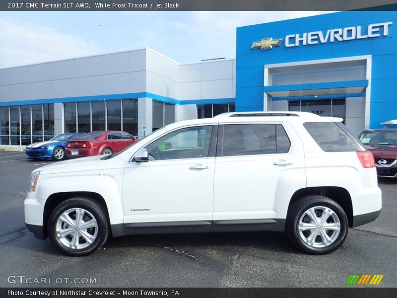White Frost Tricoat / Jet Black 2017 GMC Terrain SLT AWD