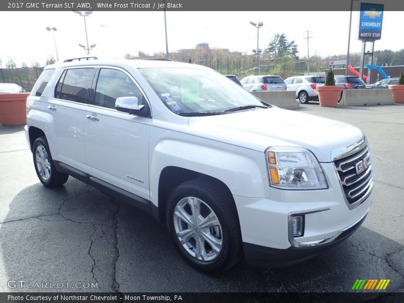White Frost Tricoat / Jet Black 2017 GMC Terrain SLT AWD