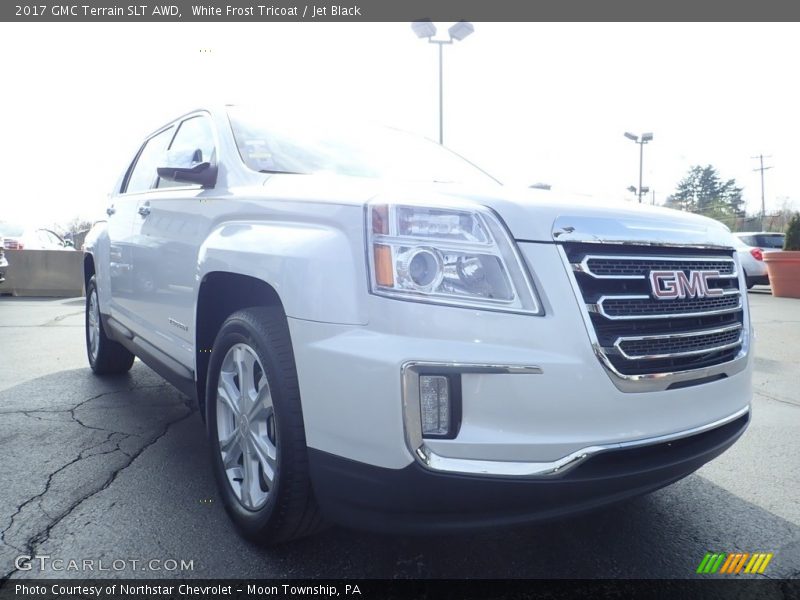 White Frost Tricoat / Jet Black 2017 GMC Terrain SLT AWD