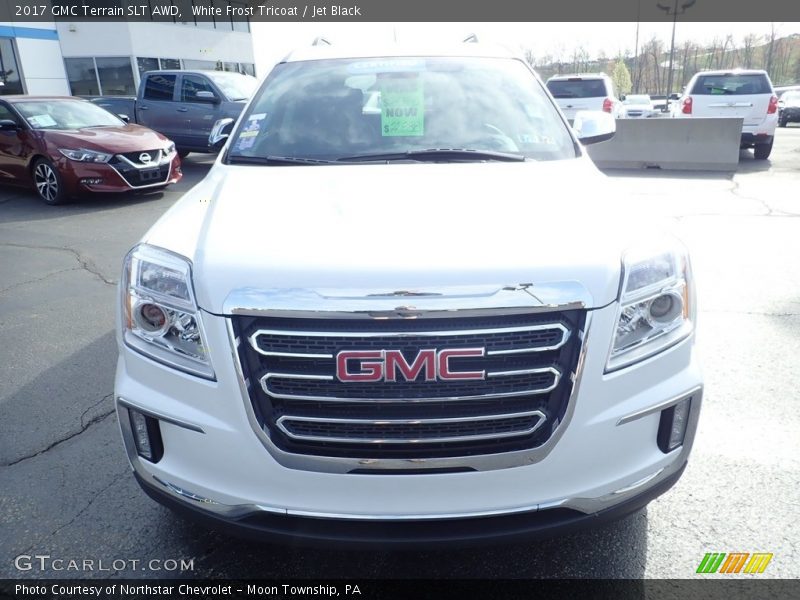 White Frost Tricoat / Jet Black 2017 GMC Terrain SLT AWD