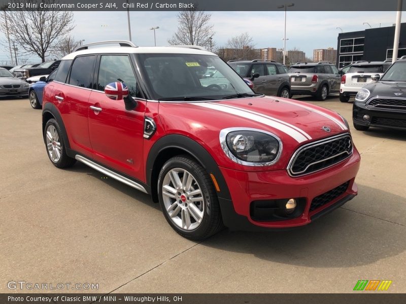 Chili Red / Carbon Black 2019 Mini Countryman Cooper S All4