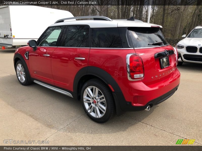 Chili Red / Carbon Black 2019 Mini Countryman Cooper S All4