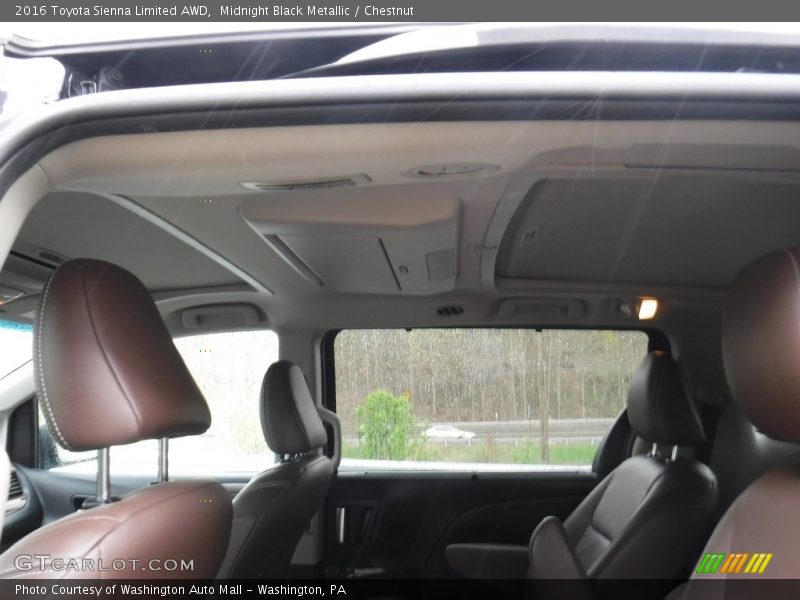 Midnight Black Metallic / Chestnut 2016 Toyota Sienna Limited AWD