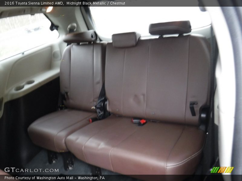 Midnight Black Metallic / Chestnut 2016 Toyota Sienna Limited AWD