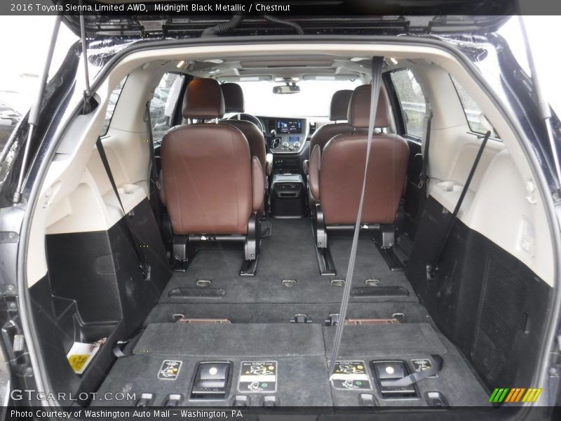 Midnight Black Metallic / Chestnut 2016 Toyota Sienna Limited AWD