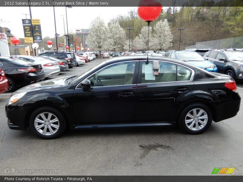 Crystal Black Silica / Warm Ivory 2012 Subaru Legacy 2.5i