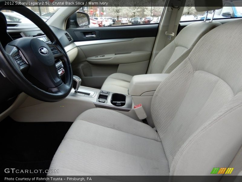 Crystal Black Silica / Warm Ivory 2012 Subaru Legacy 2.5i