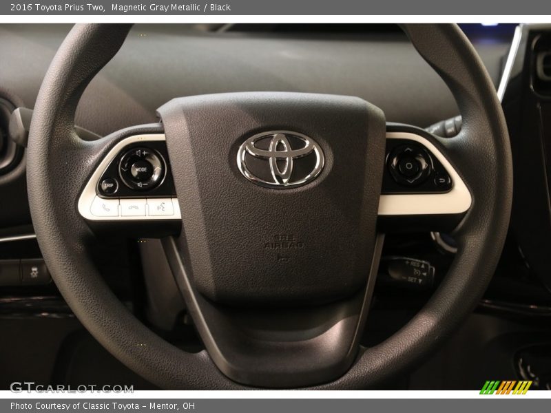Magnetic Gray Metallic / Black 2016 Toyota Prius Two