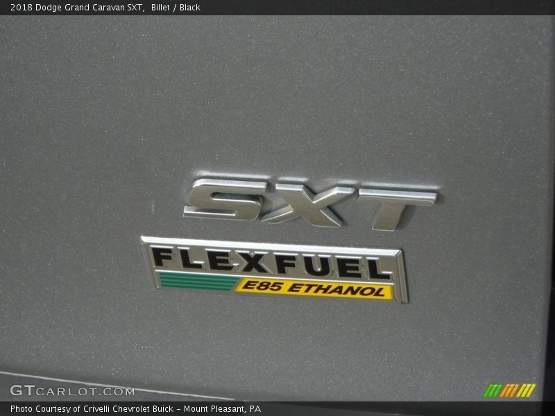 Billet / Black 2018 Dodge Grand Caravan SXT