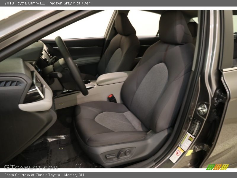 Front Seat of 2018 Camry LE
