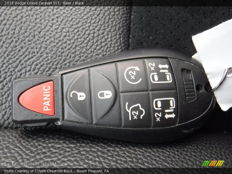 Billet / Black 2018 Dodge Grand Caravan SXT