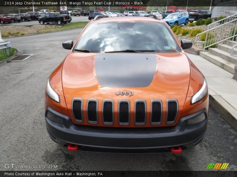 Mango Tango Pearl Coat / Morocco - Black 2014 Jeep Cherokee Trailhawk 4x4