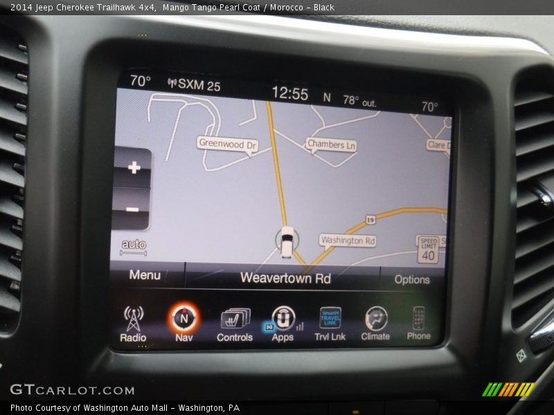 Mango Tango Pearl Coat / Morocco - Black 2014 Jeep Cherokee Trailhawk 4x4