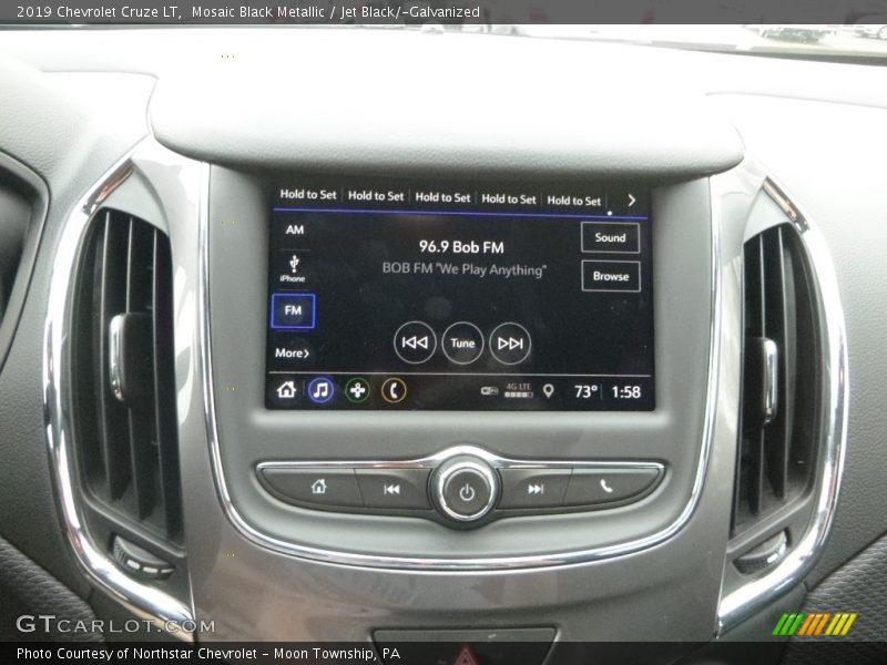 Mosaic Black Metallic / Jet Black/­Galvanized 2019 Chevrolet Cruze LT