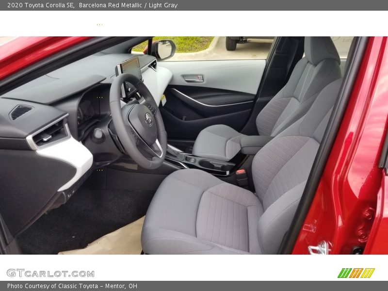  2020 Corolla SE Light Gray Interior