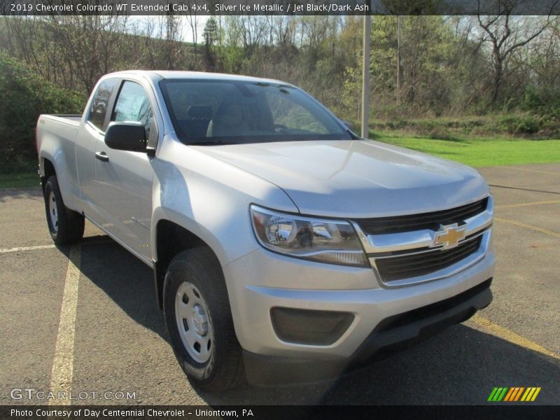 Silver Ice Metallic / Jet Black/Dark Ash 2019 Chevrolet Colorado WT Extended Cab 4x4