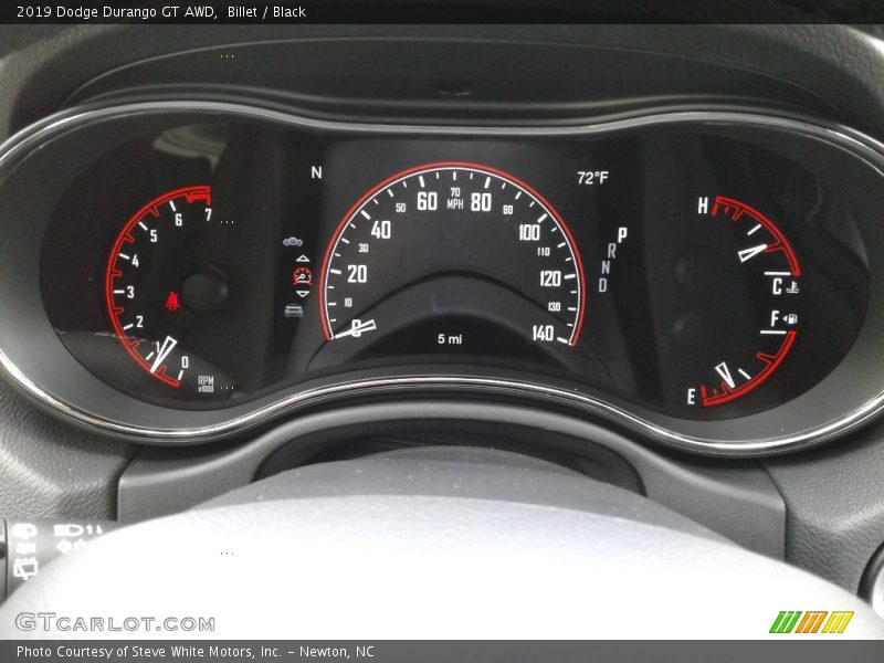 Billet / Black 2019 Dodge Durango GT AWD
