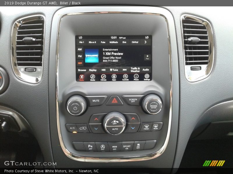 Billet / Black 2019 Dodge Durango GT AWD