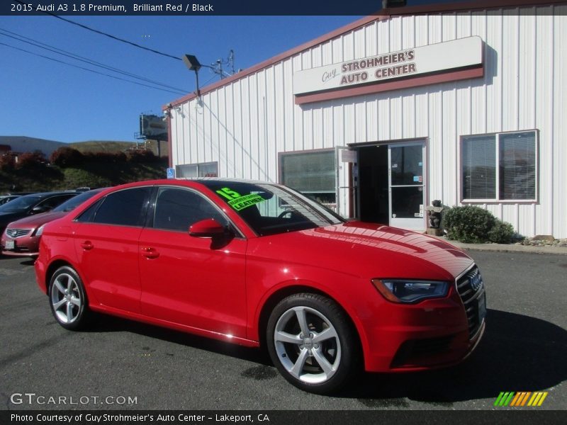 Brilliant Red / Black 2015 Audi A3 1.8 Premium