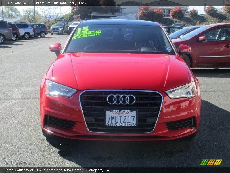 Brilliant Red / Black 2015 Audi A3 1.8 Premium